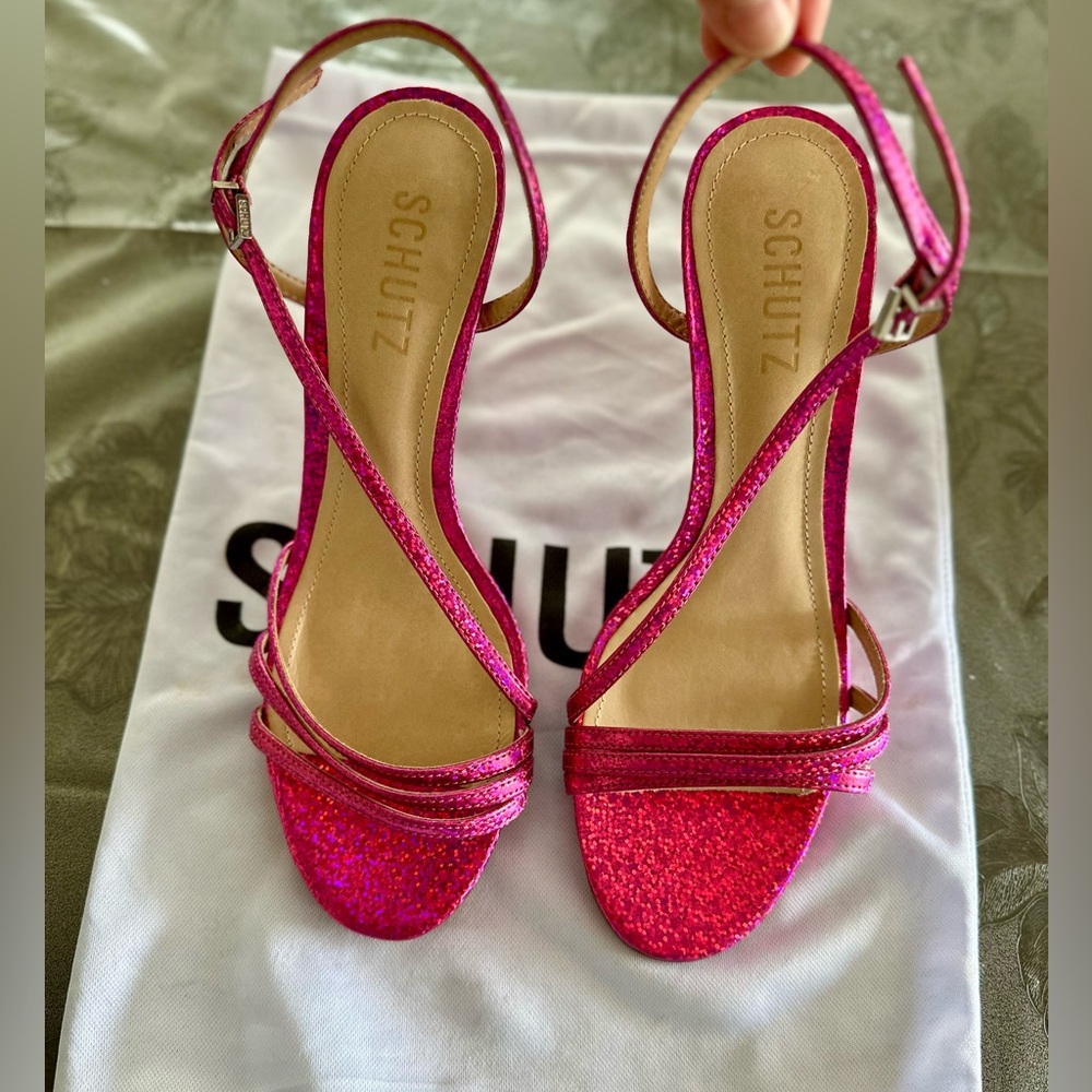 Schutz Women's Pink Strappy Sandals